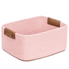 Chicvita Pink Basket Storage Baskets For Organizing, Gift Basket For Toys, Baby Basket For Diapers, Woven Baskets For Storage, D