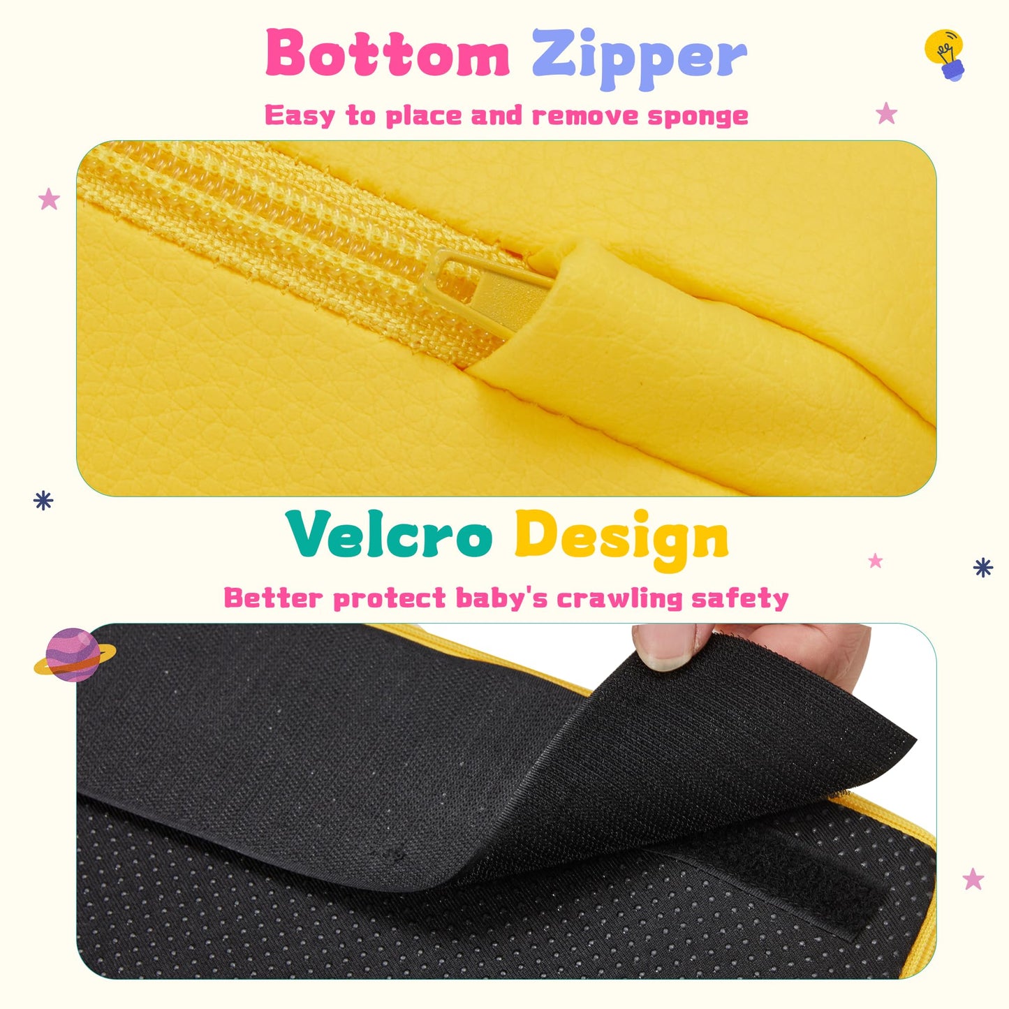 Hommow 7-Piece Foam Climbing Blocks For Toddlers, Pu Leather Baby Climbing Blocks, Soft Play Climbing Toys With Non-Slip Bottom