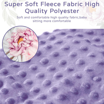 Jundetye Baby Seat Cover Compatible With Bumbo Seat, Soft Comfortable Minky Seat Cover For Baby Girl Boy, Breathable Removable C