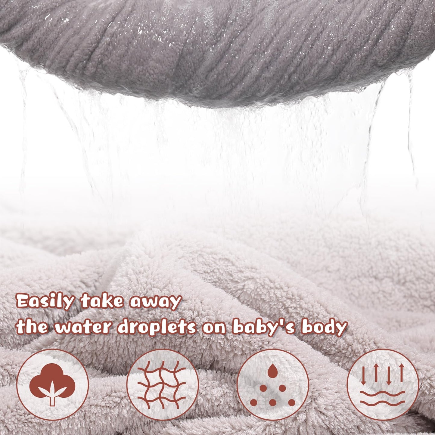 Wodhoy Toddler Towels For Boy & Girls 0-5 Years, 2-Pack Kids Towels With Hood Soft Absorbent, 50'X32' Large Thick Bath Towel F