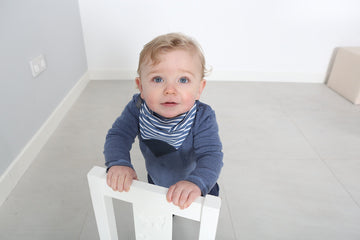 Cheeky Chompers 2-In-1 Baby Dribble Bib With Soft Silicone Teether, Reversible Bandana Style, Innovative Dimple Design Soothes G