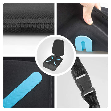 Car Seat Protector For Baby Child Car Seats, Shynerk Auto Seat Cover Mat For Under Carseat To Protect Automotive Vehicle Leather