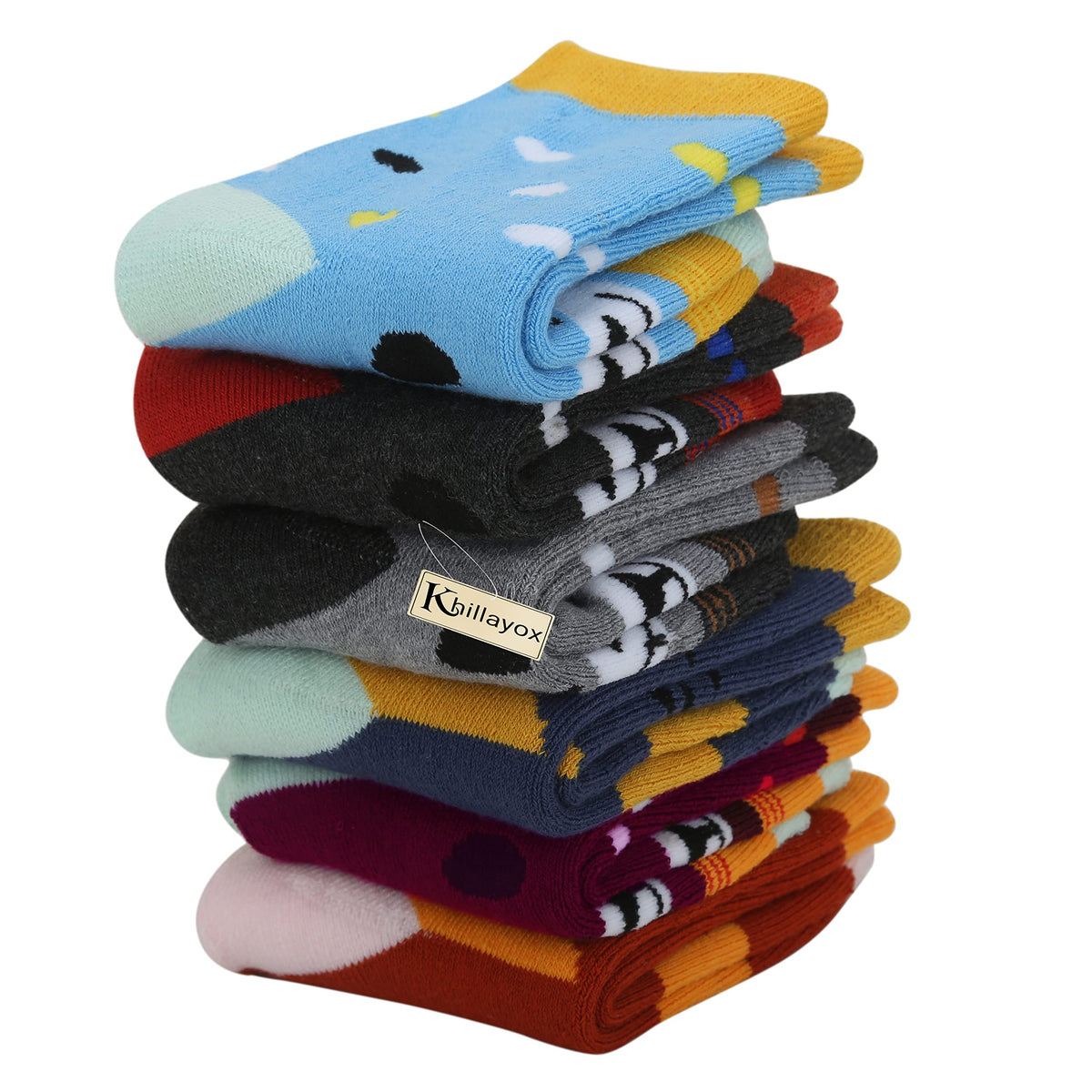Khillayox Kids Warm Woolen Winter Ankle Socks For Baby Boys And Girls Thick Terry Towel Socks Pack Of 6 (78 Years)
