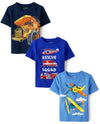 The Children'S Place,Baby Boys,And Toddler Vehicle Short Sleeve Graphic T-Shirts,Multipacks,Rescue/Airplanes/Construction 3-Pack