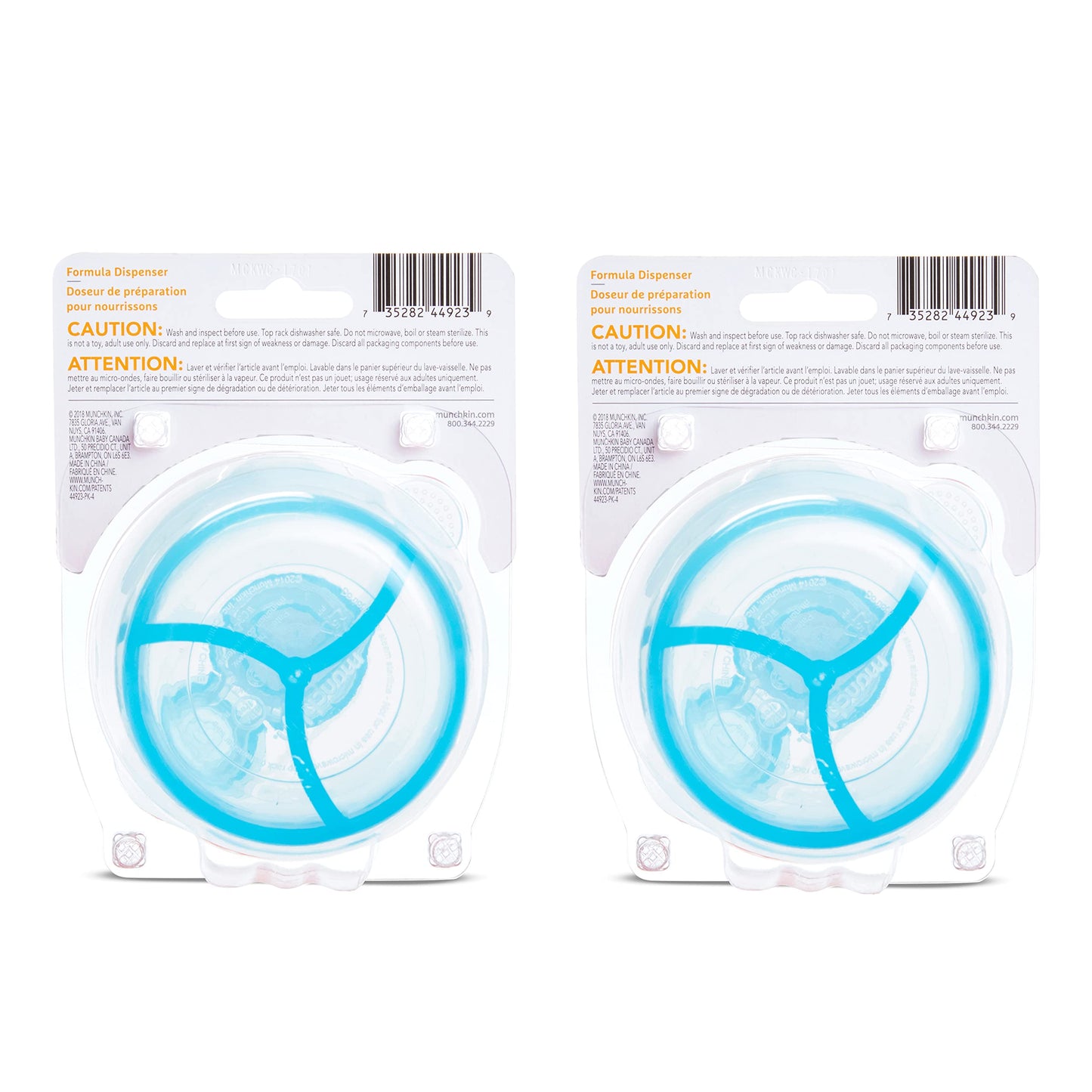 Munchkin Formula Dispenser, Blue, 2 Pack