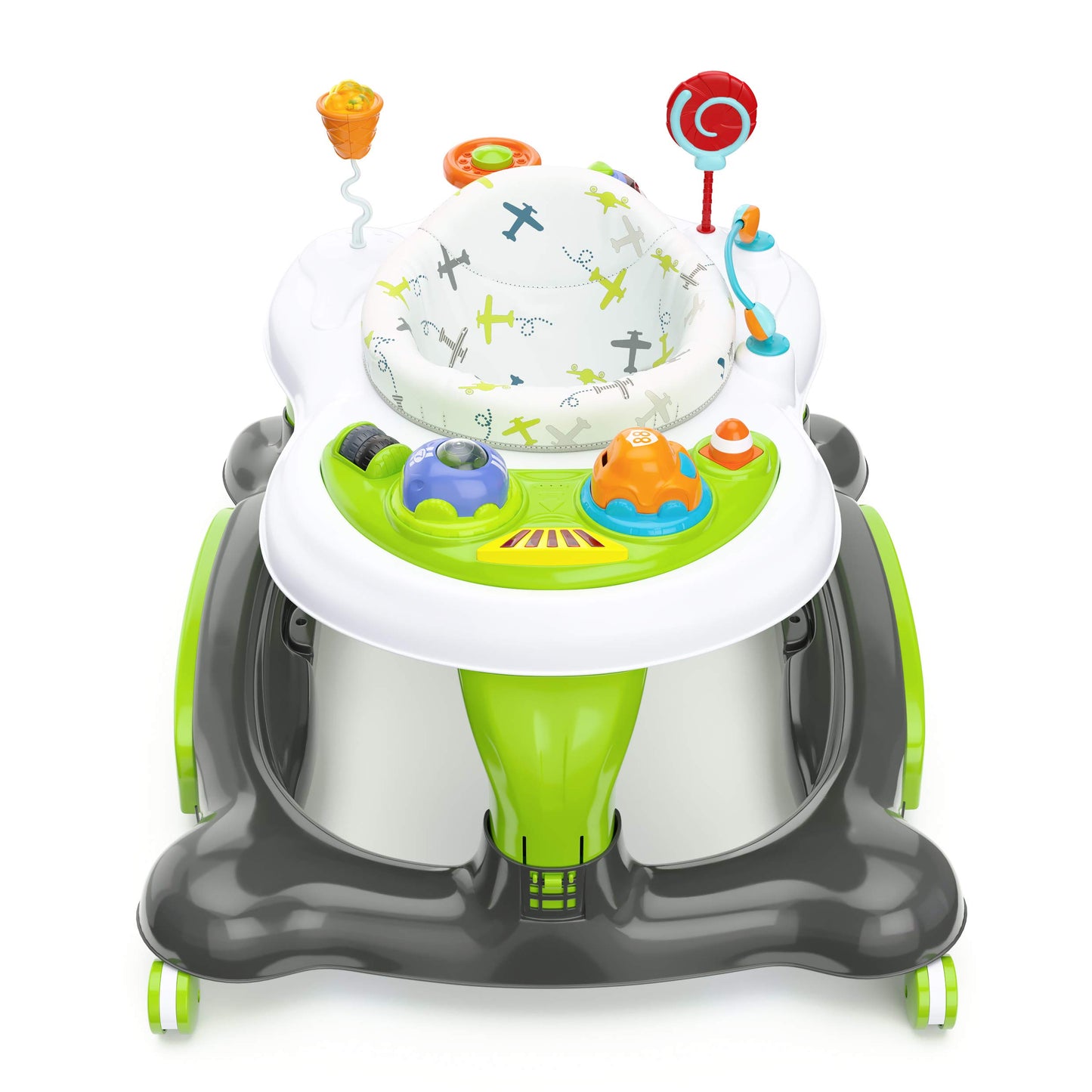 Storkcraft 3-In-1 Activity Walker And Rocker With Jumping Board And Feeding Tray, Interactive Walker With Toy Tray And Jumping B