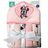 Minnie Mouse Bath Towel Set | Disney Minnie Mouse Hooded Baby Bath Towel | Minnie Mouse Hoodie Towels Includes Hoodie Towel & 5