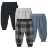 Gerber Baby Boy'S 4-Pack Microfleece Pants, Navy Gingham