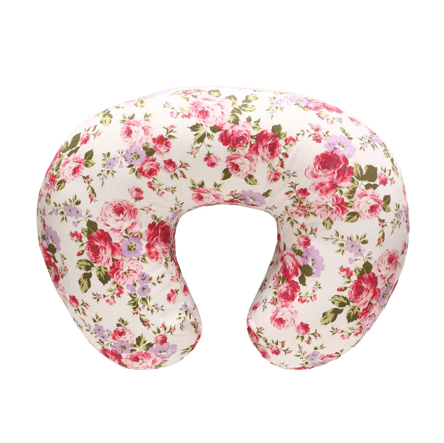 Lat Nursing Pillow And Positioner,Best For Mom Breastfeeding Pillow,100% Cotton Soft Fits Snug On Infant (Flower)