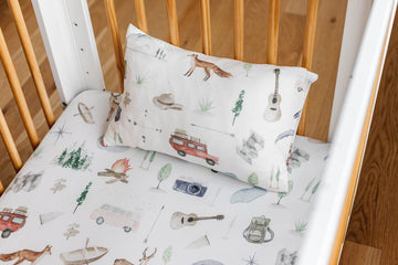 Pobibaby - 2 Pack Premium Toddler Pillowcase - Ultra Soft Jersey Knit - Crib Pillow, Kids Pillow, Travel Pillow Case Cover (Expl