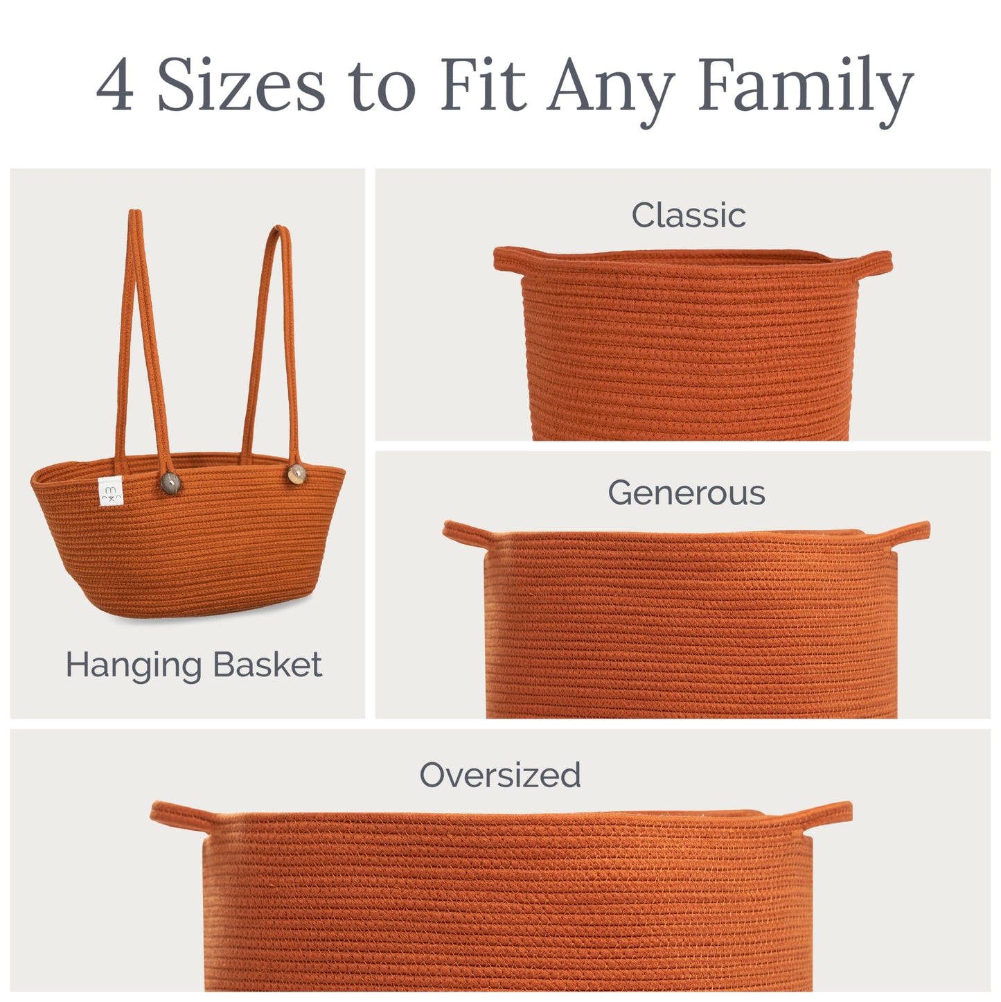 Natemia Large Storage Basket (15' X 15' X 14') - Woven Baskets For Storage, Baby Storage Basket And Toy Organizer, Blanket Ba