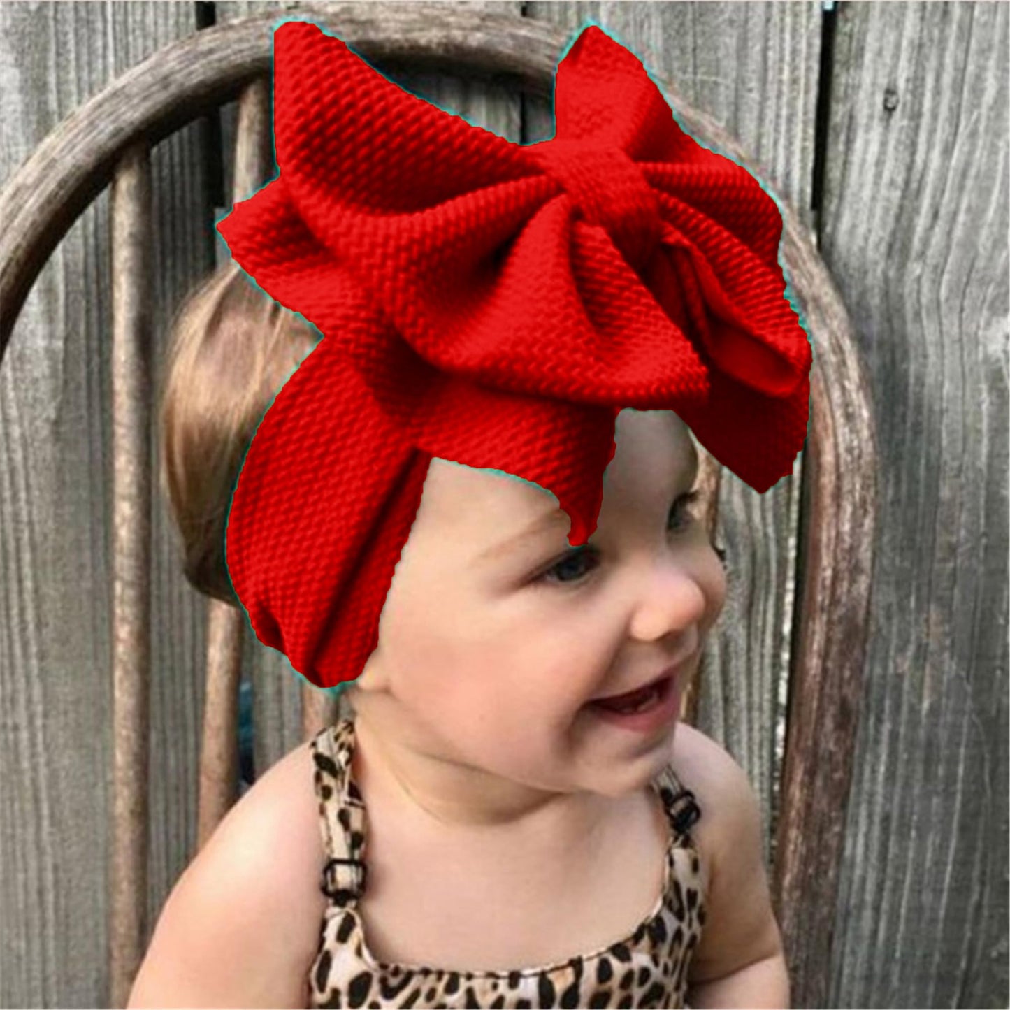 Lddcx Bows For Baby Girls Headband, Newborn Bows Headbands Baby Hair Bows Hairbands Hair Accessories.(Fd104) (Red Green)