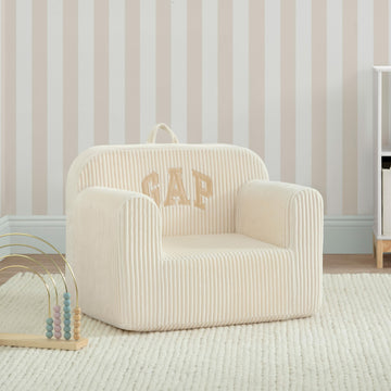 Delta Children Babygap Ribbed Velour Chairs - Greenguard Gold Certified, Beige