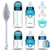 Smilo Baby Bottle Feeding Gift Set - Bottle Set With 100% Silicone Newborn Pacifier, Replacement Nipples And Baby Bottles Cleani