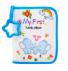 Buviagem Baby Soft Cloth Album; Babys My First Photo Book For Family Memery With Safe Mirror Holds 17 Photos Kissing Elephant Fa