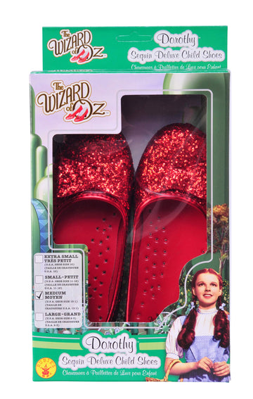 Morris Costumes Ru79910Md Dorothy Sequin Shoes Child Costume Medium
