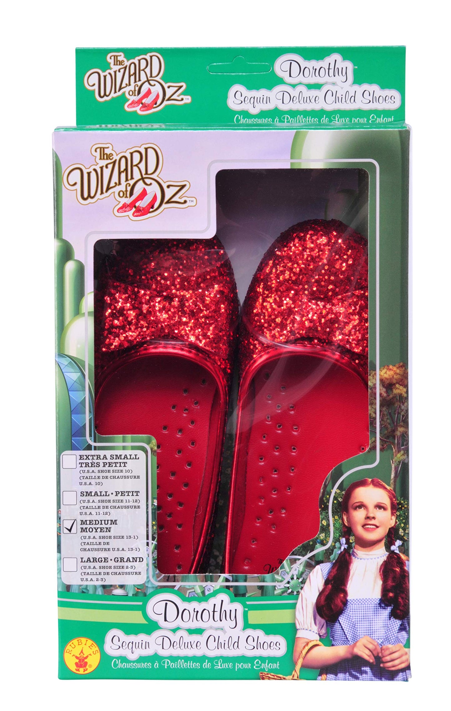 Morris Costumes Ru79910Md Dorothy Sequin Shoes Child Costume Medium