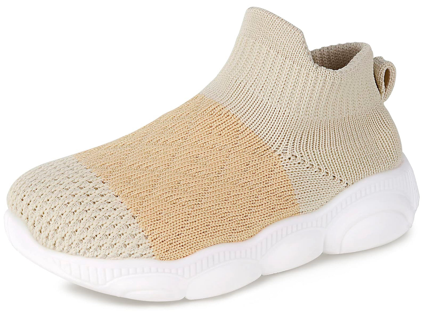 Baby Socks Boys Girls Breathable Walking Shoes Toddler Slippers Infant Shoes Toddle Sneaker With Soft Rubber Sole,Khaki-1