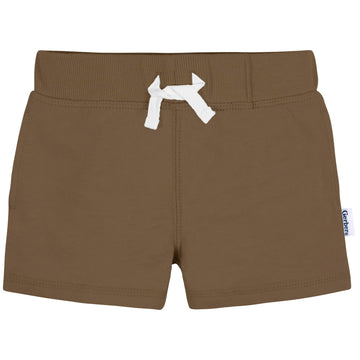 Gerber Baby Boys' Toddler 3-Pack Pull-On Knit Shorts, Neutrals, 0-3 Months