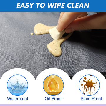 Extra Large Booster Chair Protector Cover,Dining High Chair Seat Cover Protect Booster Chair Cover,Non-Slip Bark Grain Backing,