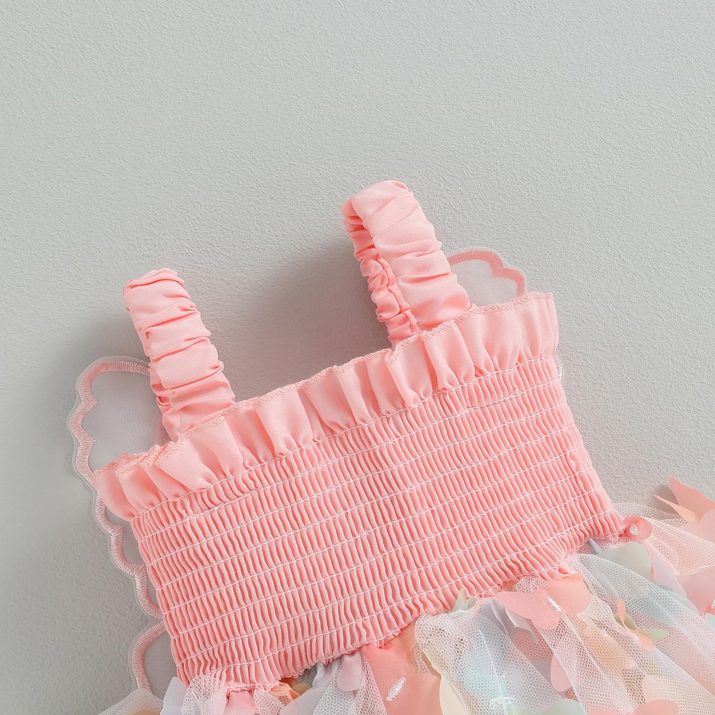 Toddler Baby Girl Tutu Dress, Butterfly Fairy Dress Layered Princess Dresses For Birthday Photo Shoot Outfit (Colorful Butterfly