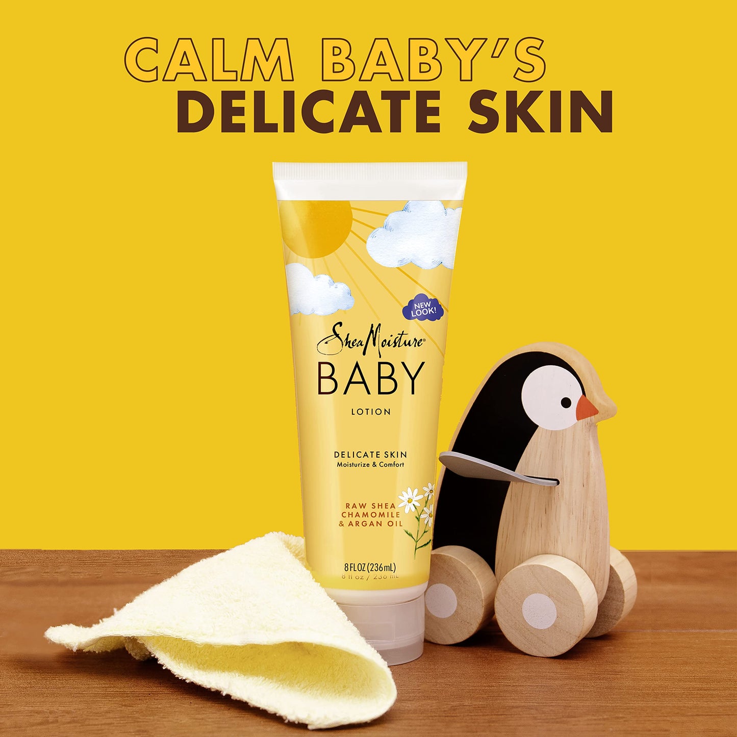 Sheamoisture Baby Lotion For Dry Skin And Clear Skin Raw Shea, Chamomile And Argan Oil With Shea Butter 8 Oz