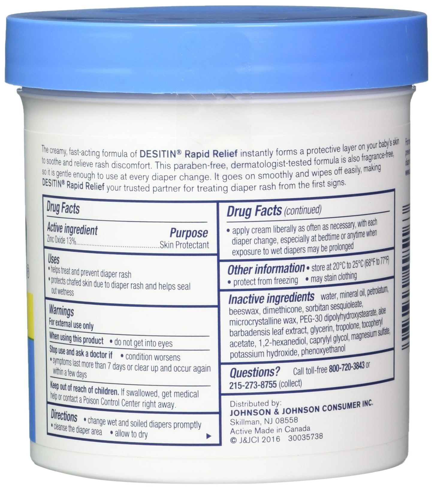 Desitin Daily Defense Diaper Rash Cream 16 Oz (Pack Of 3)