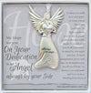 Dedication Gift Guardian Angel Medallion Ornament - Baby Dedication Gift- Child Dedication Gift For Godson/Goddaughter/Grandson/