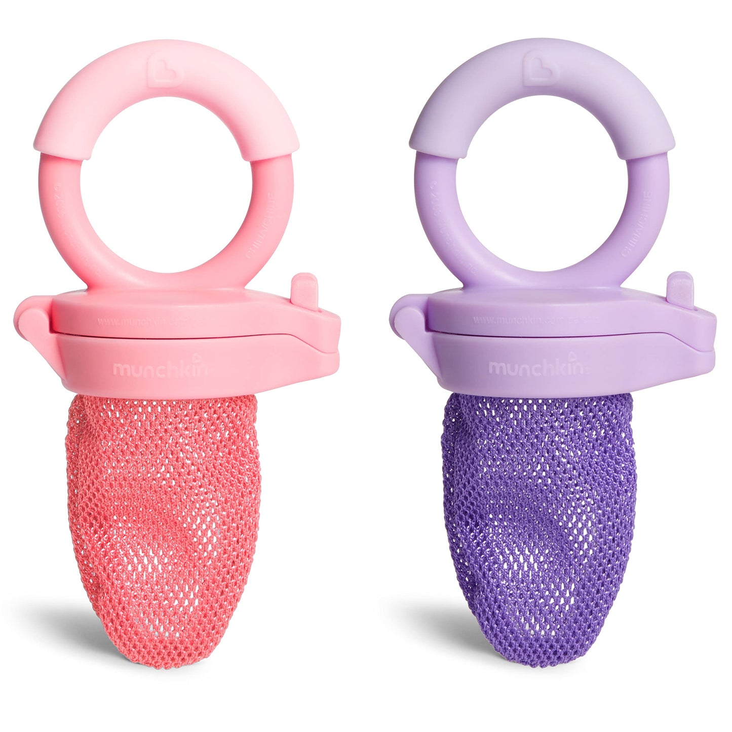 Munchkin Fresh Food Feeder, Coral/Purple, 2 Count (Pack Of 1)