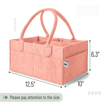 Mr. Pen- Baby Diaper Caddy Organizer, Coral, Baby Organizer, Car Diaper Caddy, Baby Caddy Organizer, Portable Diaper Caddy, Diap