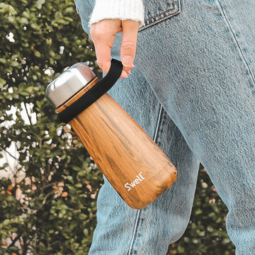 S'Well Traveler Handle, Fits All Traveler Sizes, Onyx, Comfortable Carrying On The Go, Flexible Silicone Grip, Bpa Free