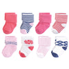Touched By Nature Baby Boys Organic Cotton Casual Socks, Flower, 0-6 Months Us