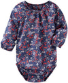 Oshkosh B'Gosh Baby Girls' Woven Bodysuit 11343211, Floral, 18 Months