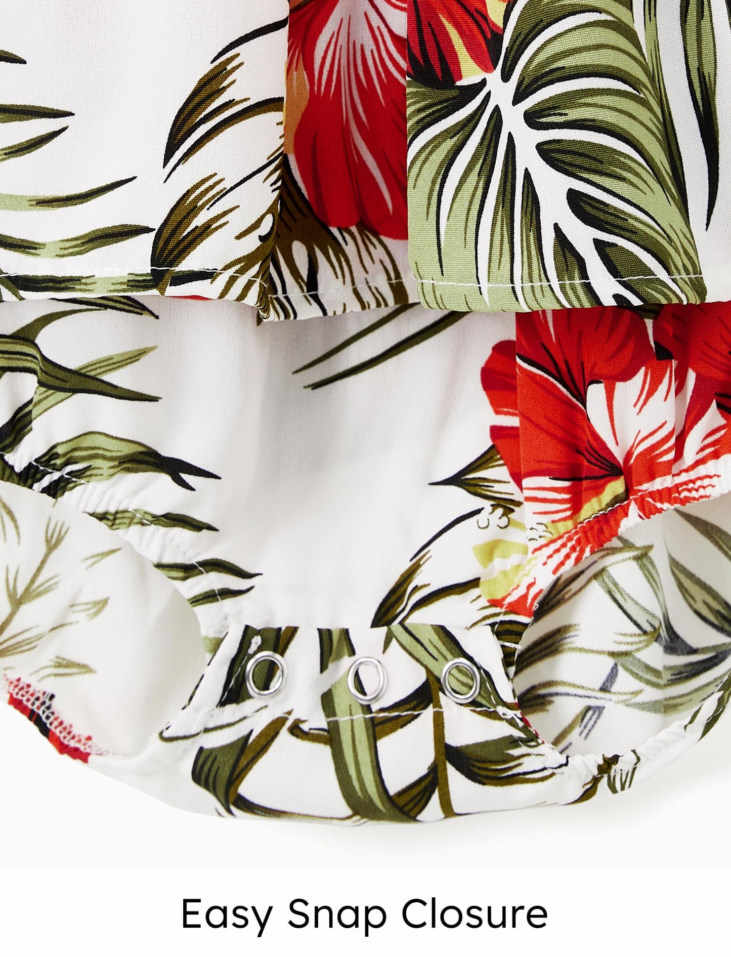 Patpat Family Vacation Outfits Matching Sets With Baby Mommy And Me Sundresses Tropical Floral Leaf Print Halter Neck Hawaiian C