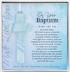 On Your Baptism Beautiful Baby Handmade Aqua Glass Cross - Treasured Baptism Gift For Baby Girl Or Boy