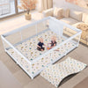 Baby Playpen With Mat 74 ' X 50 ' Large Play Yard Playpen For Babies And Toddlers With External Zipper Door Design Safety Baby