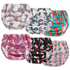 Joyo Roy 6Pcs Diaper Covers For Girls Plastic Underwear Covers For Potty Training Rubber Pants For Toddlers Rubber Training Pant