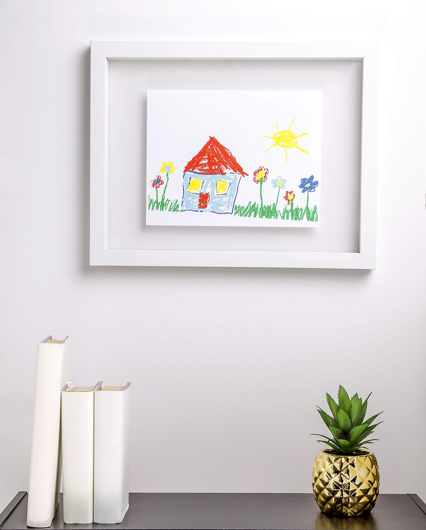 Kate & Milo Children'S Artwork Frame, Holds Kids Crafts Up To 11' X 14', Proud Parent, White