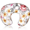 Hnhuaming Floral Nursing Pillow Cover, Breastfeeding Pillow Slipcover For Baby Girls, Soft Snug Fits On Newborn Feeding Pillow C