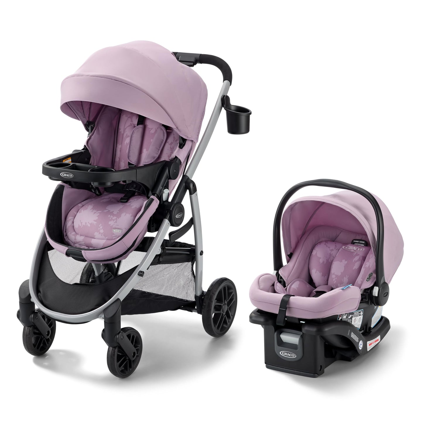 Graco Modes Pramette 3-in-1 Travel System, Car Seat Stroller Combo, Rear Facing Infant Car Seat, Infant Pramette to Toddler Stro