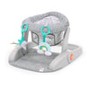 Bright Starts Learn-to-Sit Baby Floor Seat, 2-Positions Grow with Infant, Portable Baby Chair, Includes Sensory Toys, Unisex, 4-