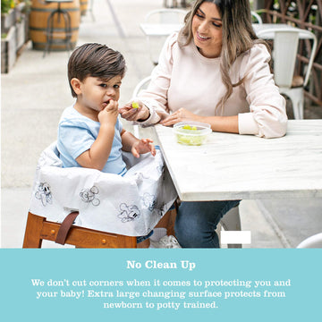 J.L. Childress Disney Baby By Disposable Restaurant High Chair Cover Individually Wrapped For Travel Convenience, Mickey And Min