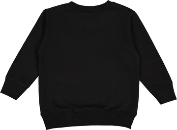 Rabbit Skins Toddler Fleece Long Sleeve Pullover Sweatshirt, Black, 7T