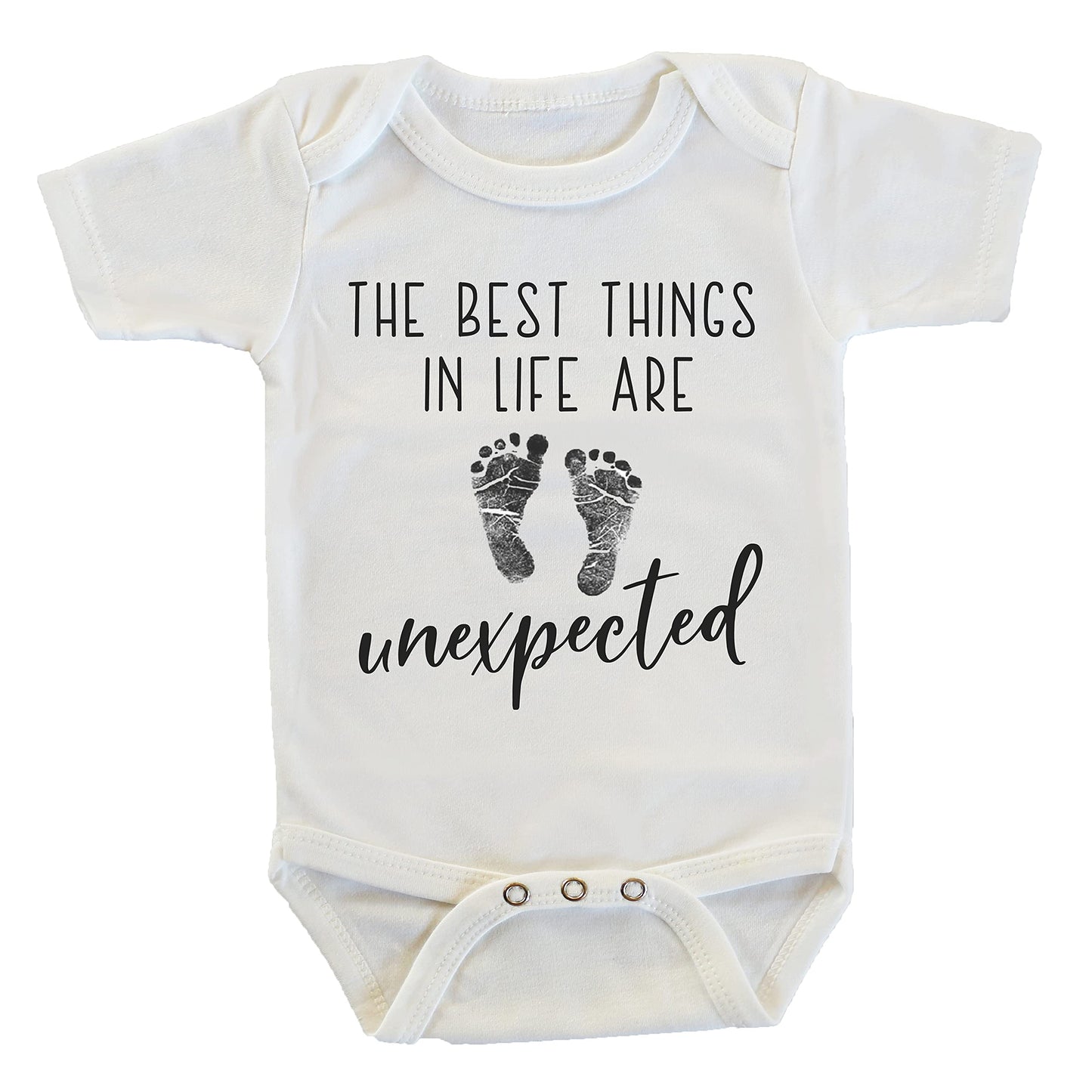 Witty And Bitty The Best Things In Life Are Unexpected Pregnancy Reveal Gift For Grandma Grandpa Grandparents Dad Husband Boyfri