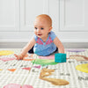 Toddleroo by North States - Superyard Folding ABC Animal Friends Baby Play Mat: Foldable Play Mat for Floors - Extra Large Playm