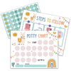 Llama Potty Training Sticker Chart, 20 Potty Charts With 432 Round Stickers & 1 Instruction Sheet, Potty Reward Sticker Chart Fo