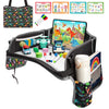 Blissful Diary Travel Tray for Kids Car Seat, Toddler Road Trip Essentials with Drawing Kit, Carseat Tray for Children Travel, R