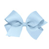 Wee Ones Girls' Classic Grosgrain Hair Bow With Plain Wrap Center On A Weestay Hair Clip, Handmade, Medium Sized Bow, Millennium
