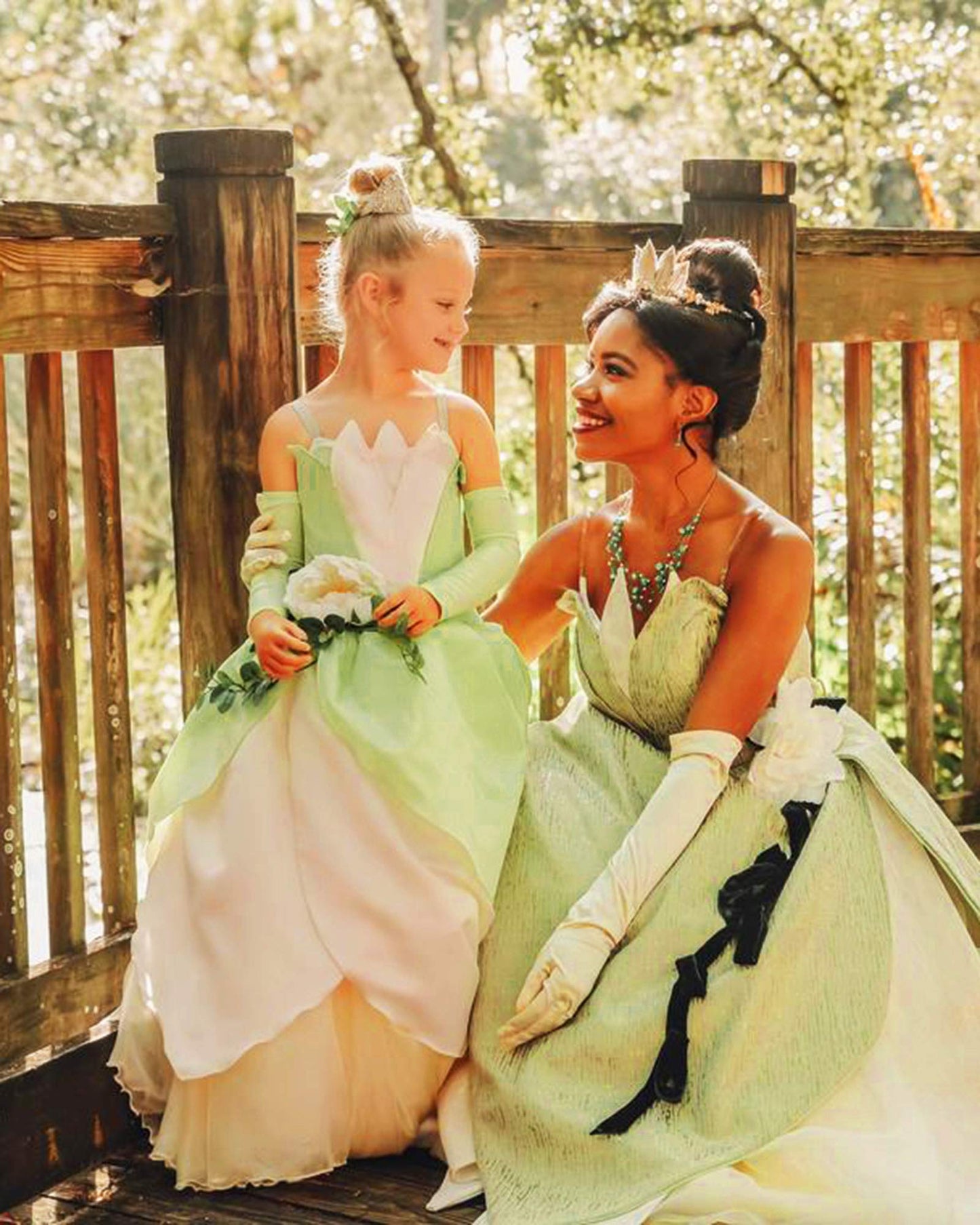 Axaxa Princess Costume For Girls, Tiana Dress, Polyester, Halloween, 4-5Y
