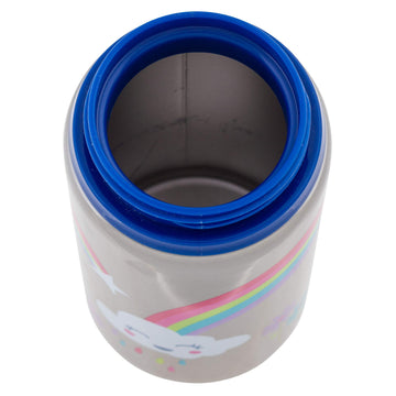 Stephen Joseph Stainless Steel Water Bottles, 18 Oz, Straw Lid, Reusable Tumbler, Insulated, Rainbow